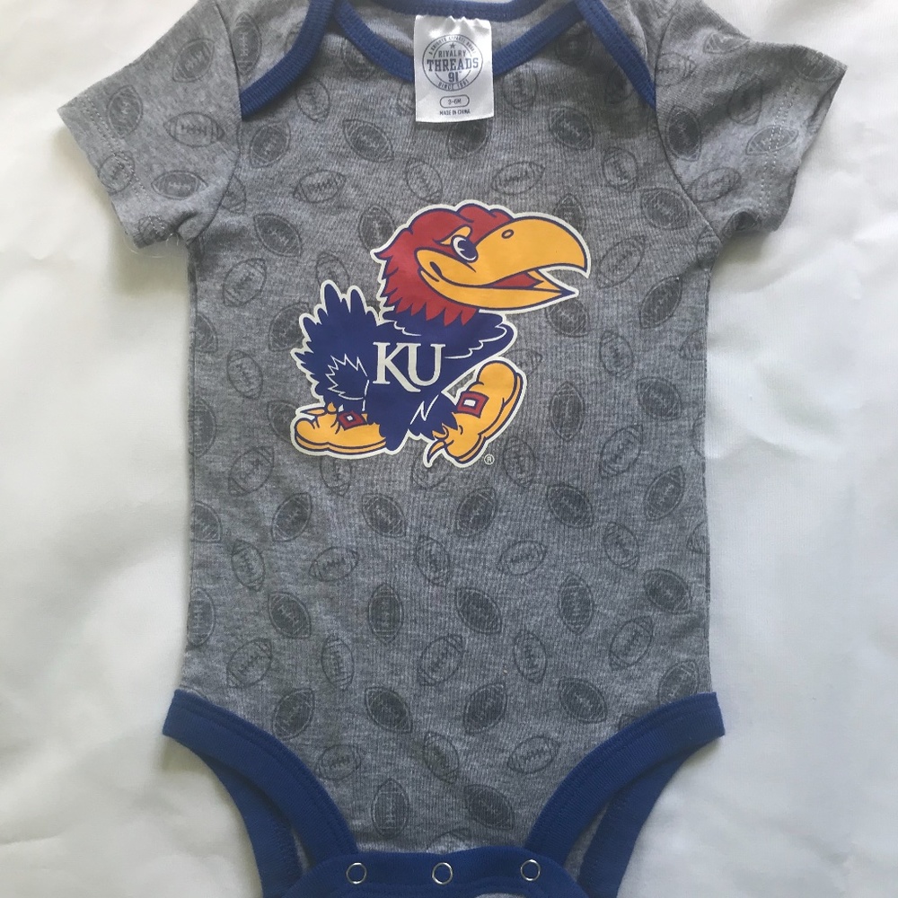 KU Jayhawks Onesie 3-6 Months